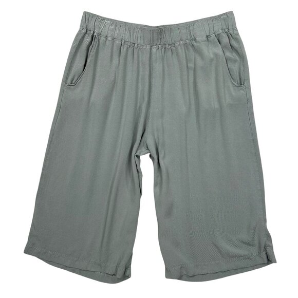 Sound/Style Khaki Olive Pull-On Capri Pants Size XL - Picture 1 of 6